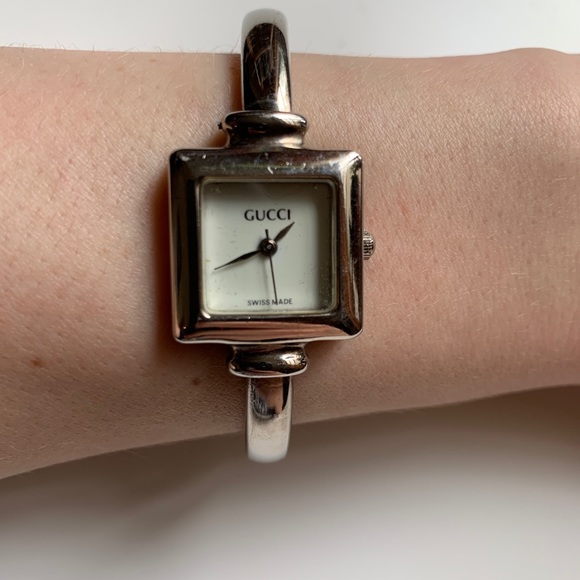 9s Gucci Sterling Silver Gucci Watch 